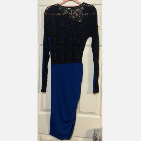 Moda international Long Sleeve Lace-Back Mini Dress - Picture 2 of 5